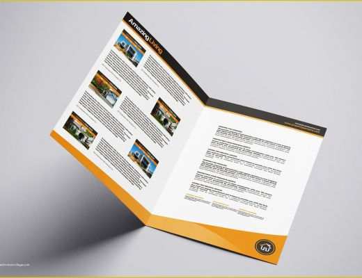 Property Brochure Template Free Of A3 Real Estate Brochure Template In Psd Ai &amp; Vector