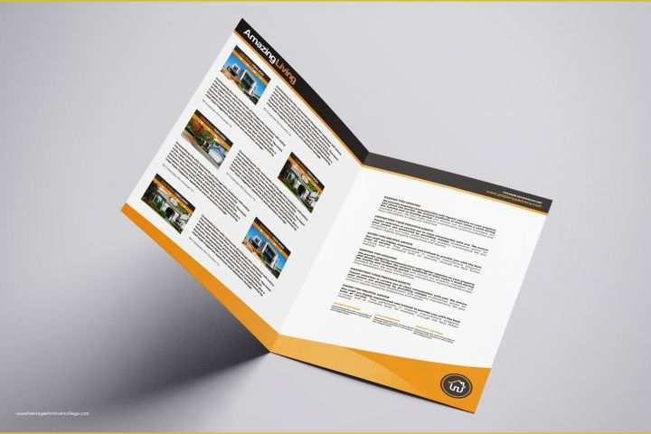 Property Brochure Template Free Of A3 Real Estate Brochure Template In Psd Ai &amp; Vector