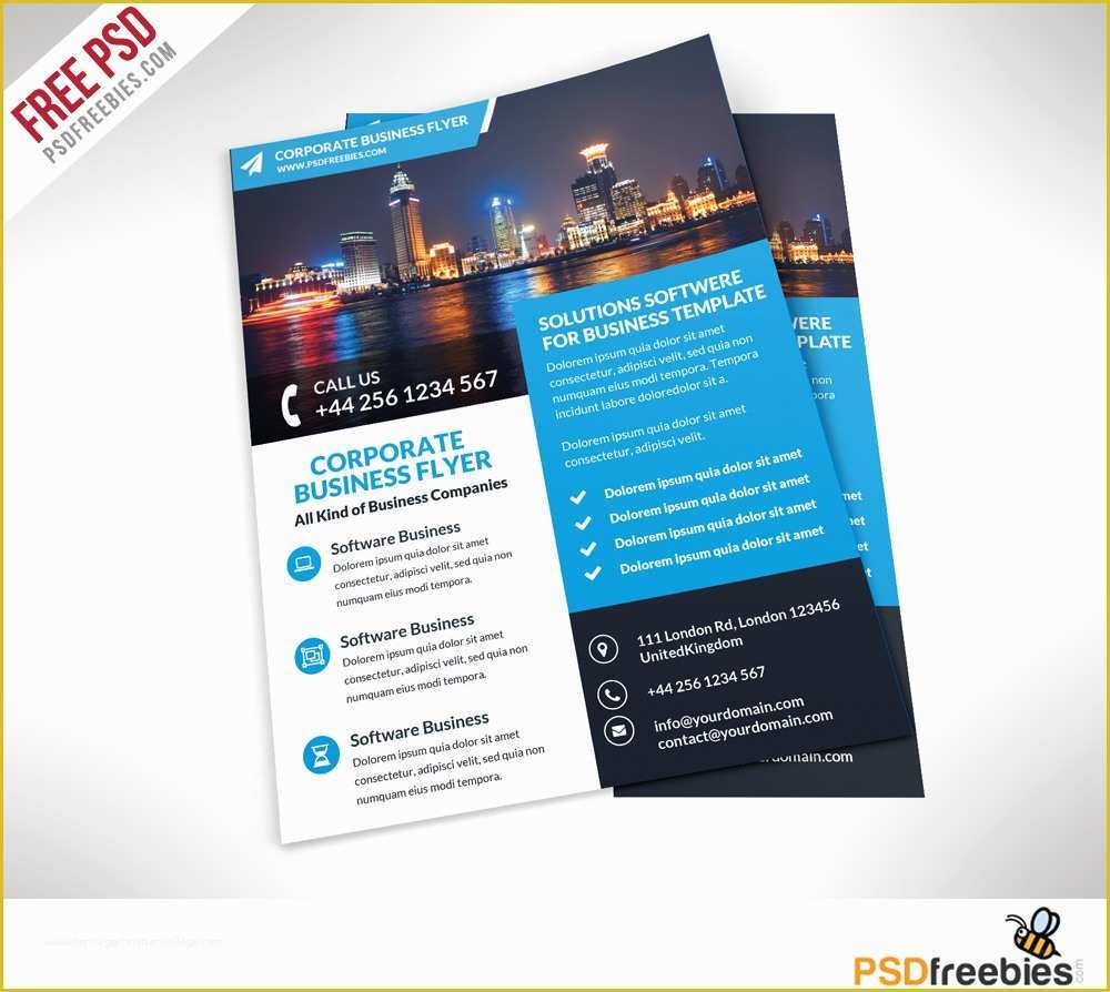 Psd Flyer Templates Free Download Of Corporate Business Flyer Free Psd Template Download