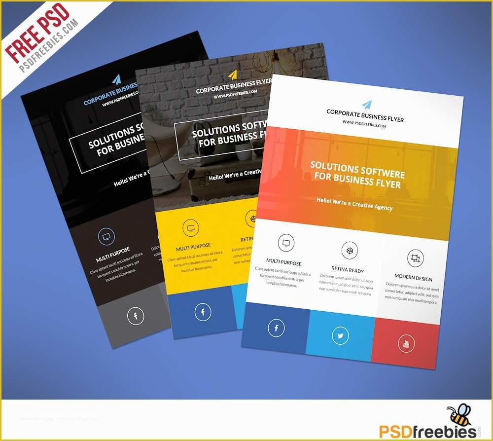 Psd Flyer Templates Free Download Of Flat Clean Corporate Business Flyer Template Free Psd