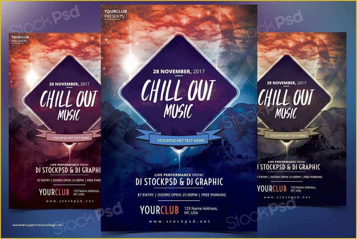 Psd Flyer Templates Free Download Of Get Free Chillout Music Flyer Template Psd Flyershitter