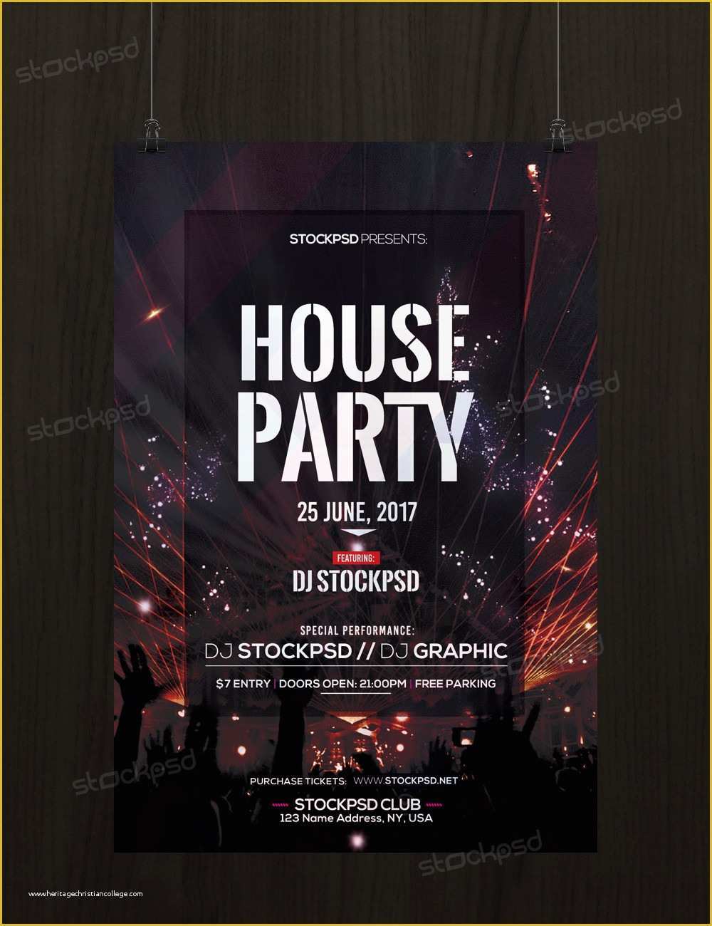 Psd Flyer Templates Free Download Of House Party Download Free Psd Flyer Template Stockpsd