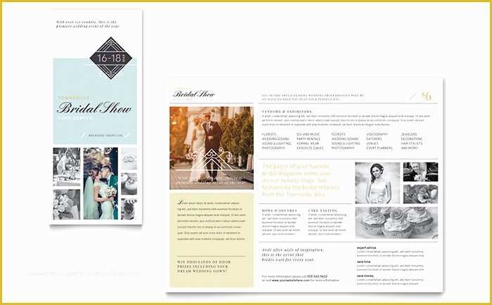 Publisher Tri Fold Brochure Templates Free Of Bridal Show Tri Fold Brochure Template Word &amp; Publisher