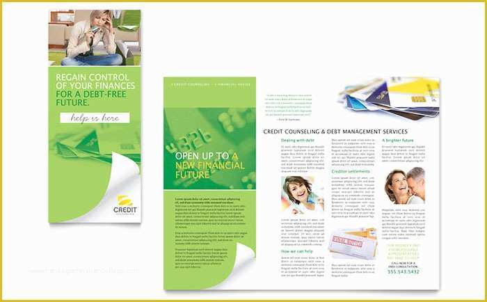 Publisher Tri Fold Brochure Templates Free Of Consumer Credit Counseling Tri Fold Brochure Template Design