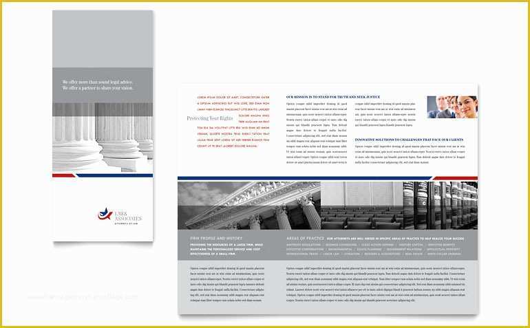 Publisher Tri Fold Brochure Templates Free Of Legal & Government Services Tri Fold Brochure Template