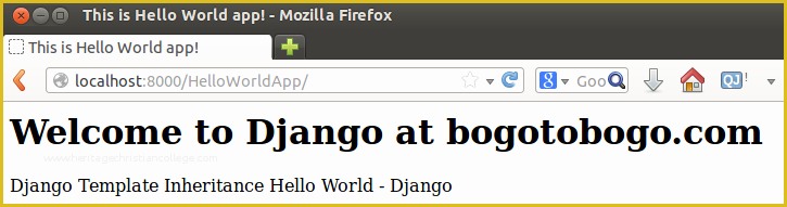 Python Website Template Free Of Django Hello World Templates 2018