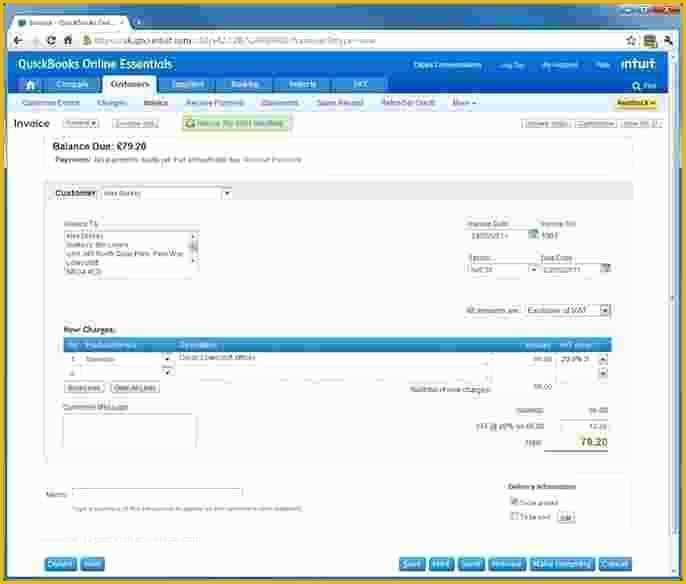 Quickbooks Templates Download Free Of 12 Quickbooks Online Invoice Templates