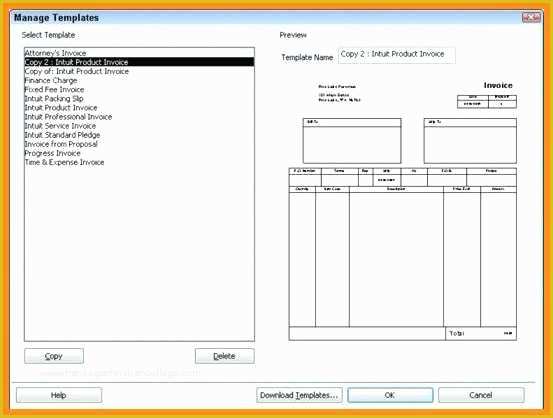 Quickbooks Templates Download Free Of 8 Quickbooks Invoice Templates