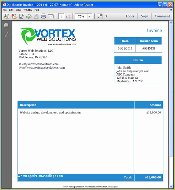 Quickbooks Templates Download Free Of 9 Quickbooks Invoice Templates