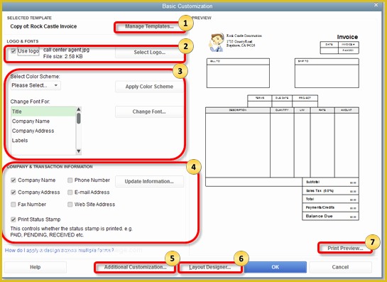 Quickbooks Templates Download Free Of Quickbooks 2012 Mac Invoice Template Use and Customize