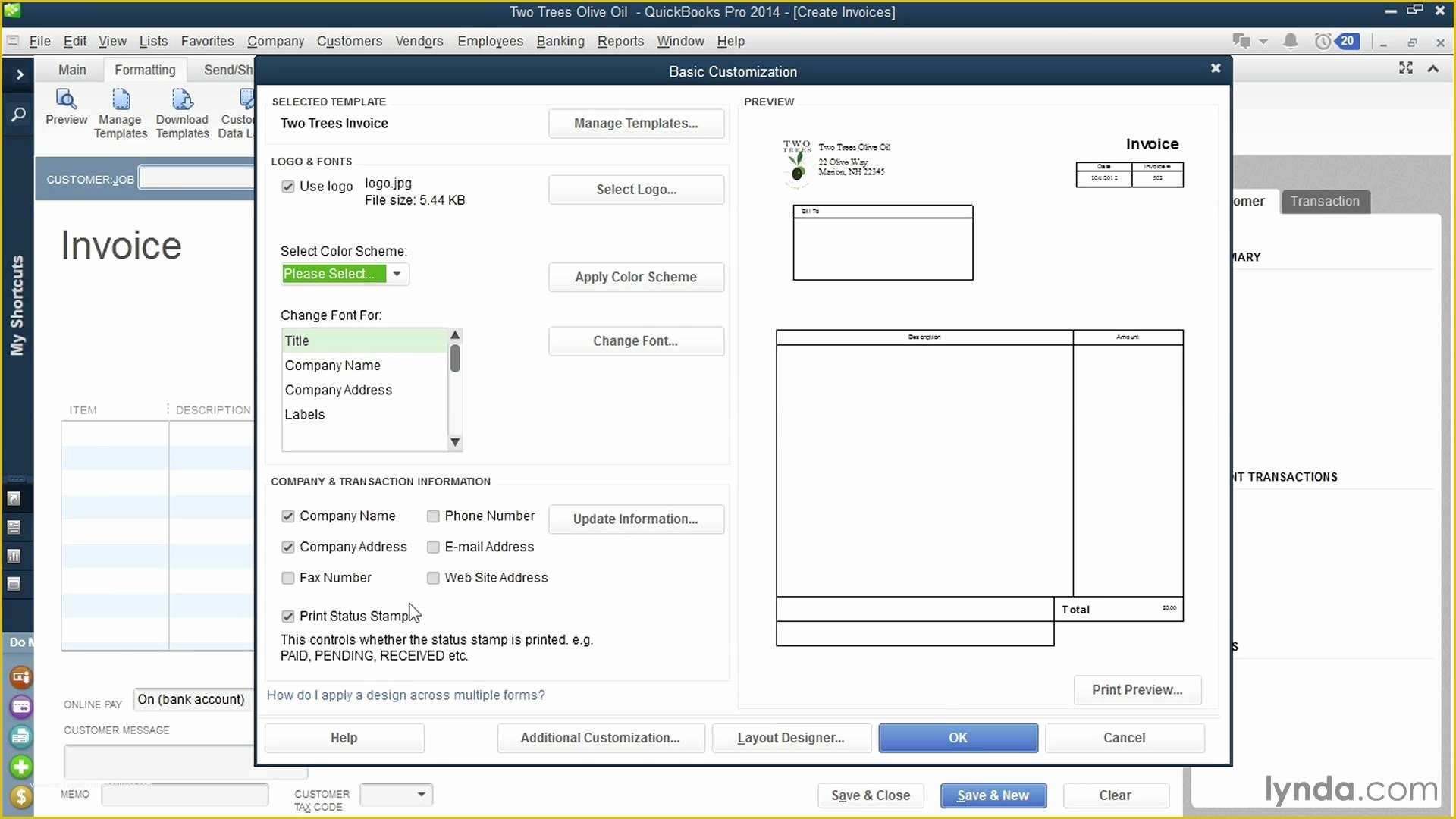 Quickbooks Templates Download Free Of Quickbooks Custom Invoice Invoice Template Ideas