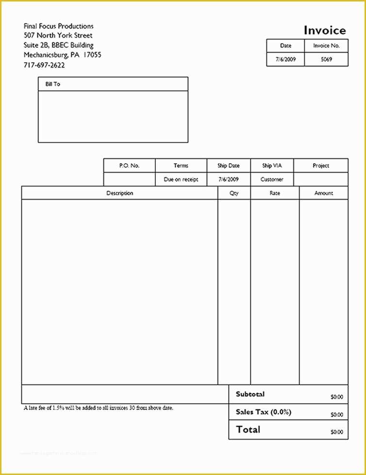 Quickbooks Templates Download Free Of Quickbooks Invoice Template Word Denryokufo