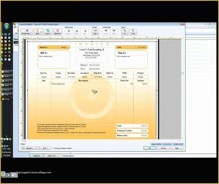 Quickbooks Templates Download Free Of Quickbooks Invoice Templates Free Invitation Template