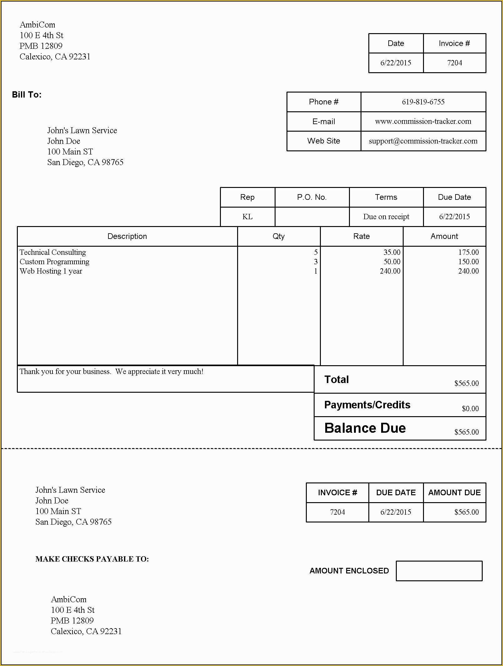 Quickbooks Templates Download Free Of Sample Quickbooks Invoice Invoice Template Ideas