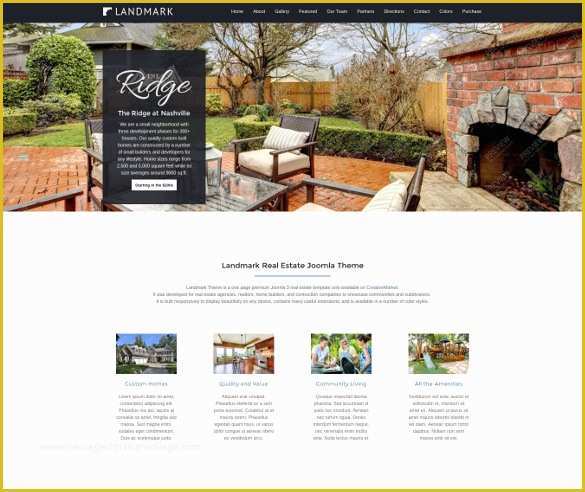 Real Estate Landing Page Template Free Download Of 17 Mobile Joomla themes & Templates