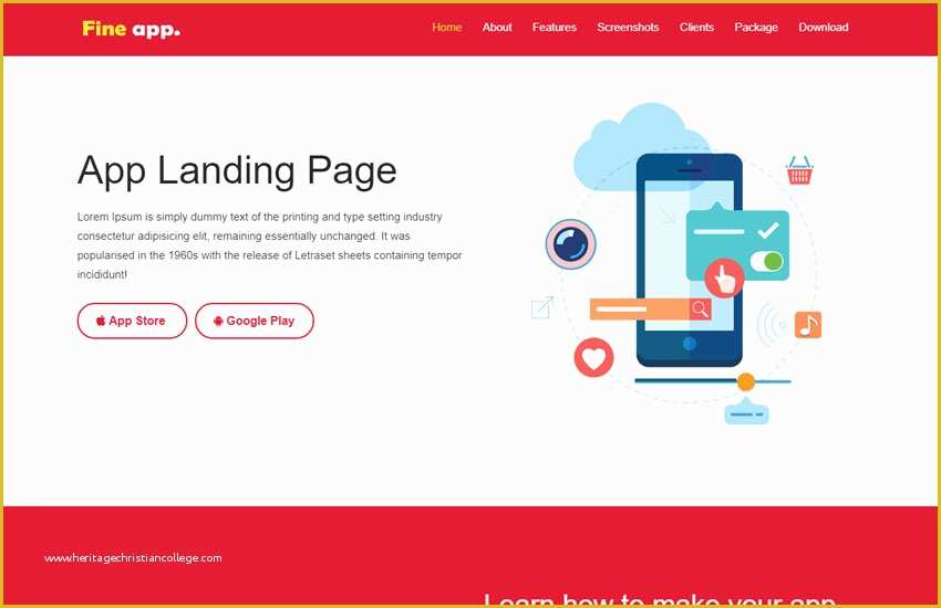 Real Estate Landing Page Template Free Download Of Best App Landing Page Free Web Template Download Webthemez