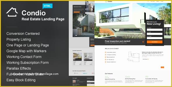 Real Estate Landing Page Template Free Download Of Condio Real Estate Landing Page by themestarz
