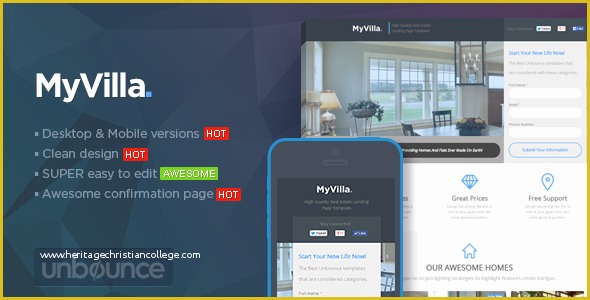 Real Estate Landing Page Template Free Download Of Myvilla Real Estate Unbounce Template by Pixfort