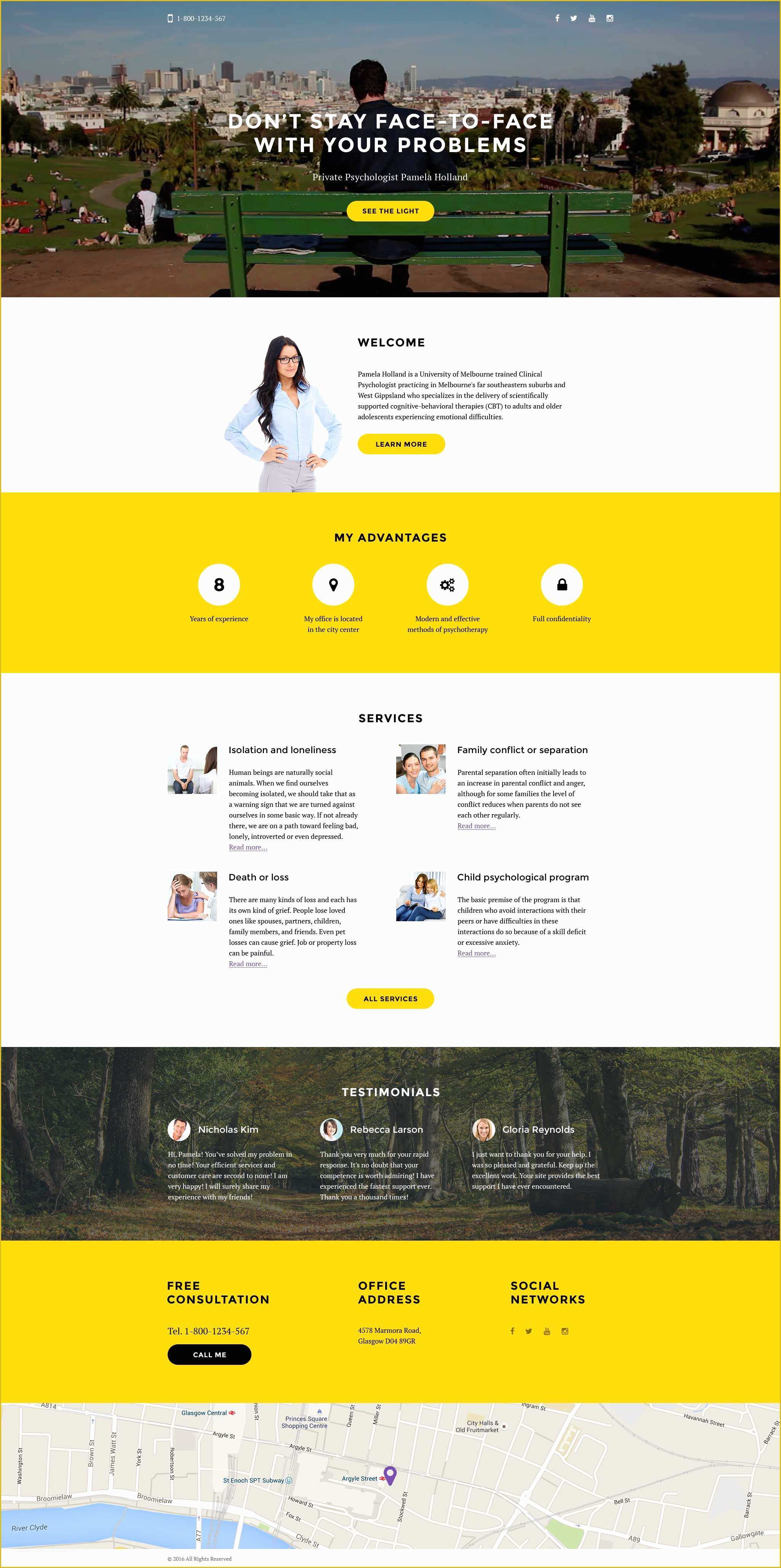Real Estate Landing Page Template Free Download Of Psychologist Responsive Landing Page Template