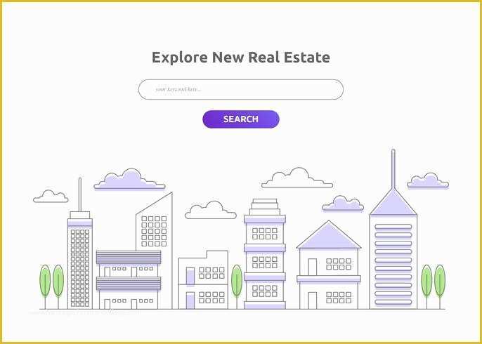 Real Estate Landing Page Template Free Download Of Real Estate Landing Page Vector Template Download Free