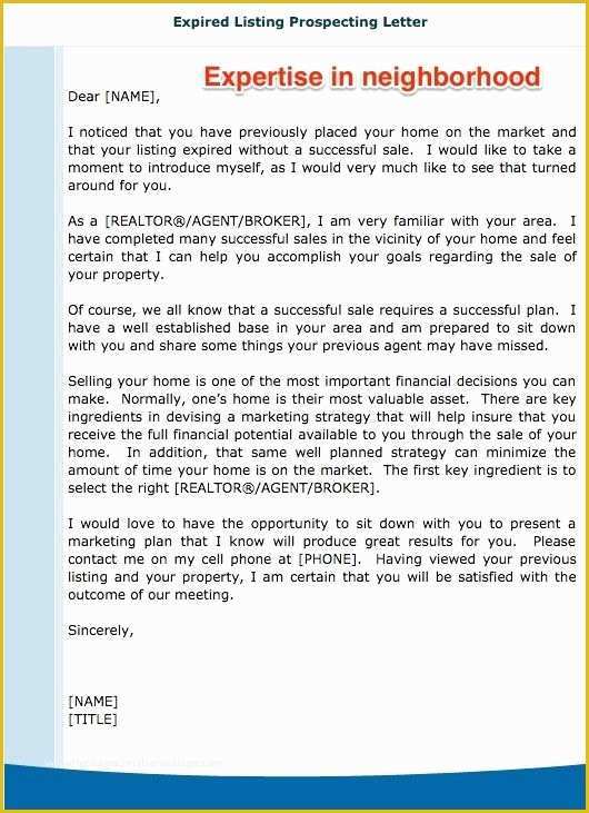 Real Estate Letters Free Templates Of Expired Listing Letter Real Estate Pinterest