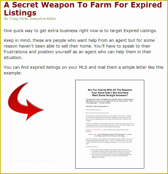 Real Estate Letters Free Templates Of the Best Expired Listing Letter S for 2014