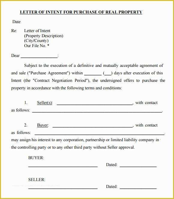 Real Estate Offer Letter Template Free Of 10 Sample Fer to Purchase Real Estate forms