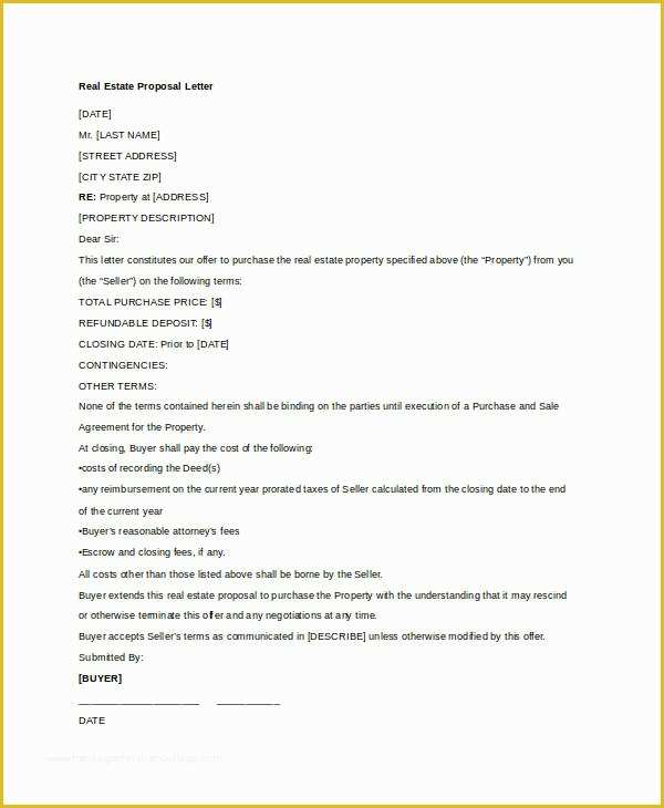 Real Estate Offer Letter Template Free Of Fer Letter Templates In Doc 50 Free Word Pdf