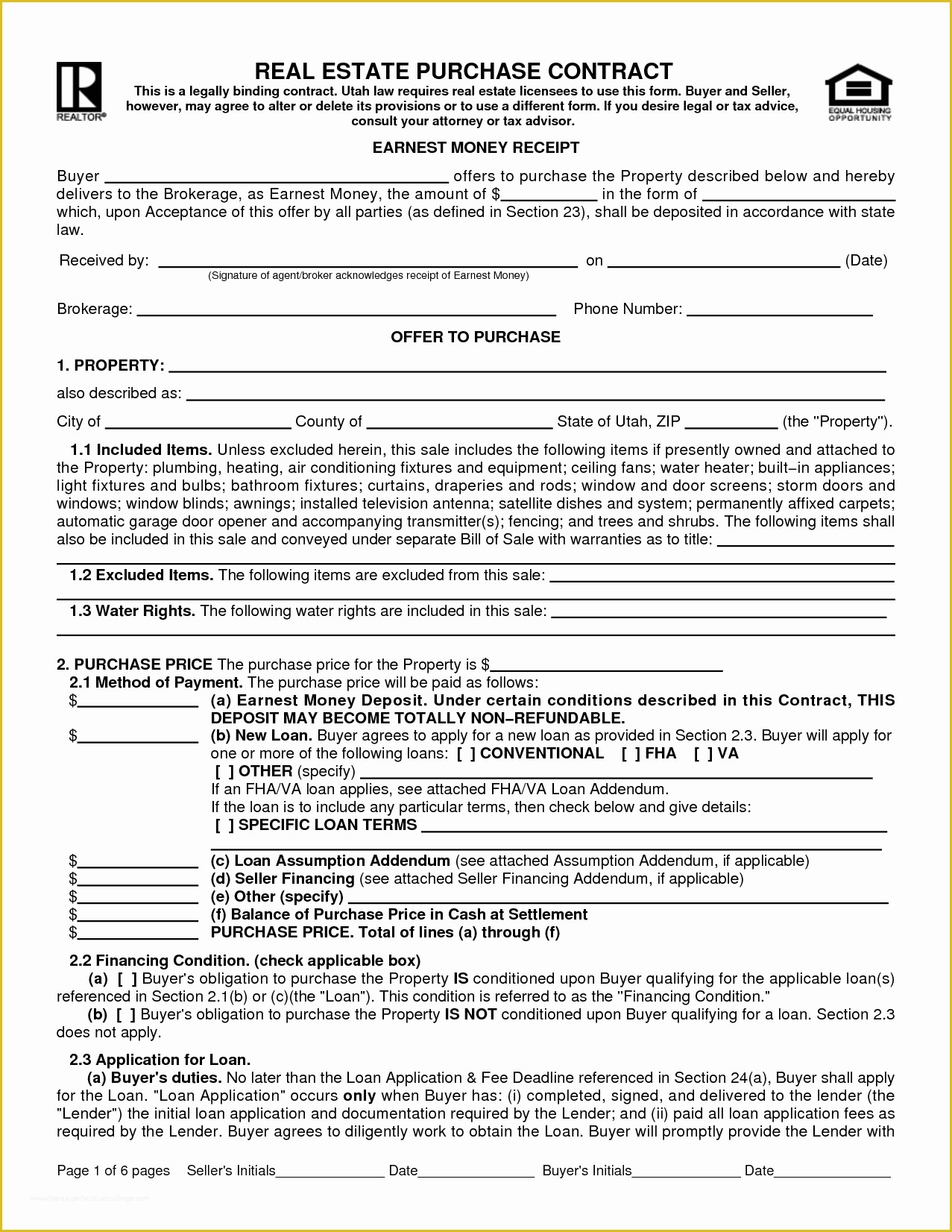 Real Estate Sales Agreement Template Free Of 4 Real Estate Contract Templatereport Template Document