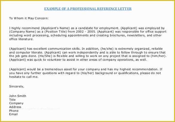 Reference Letter Template Free Of 42 Reference Letter Templates Pdf Doc