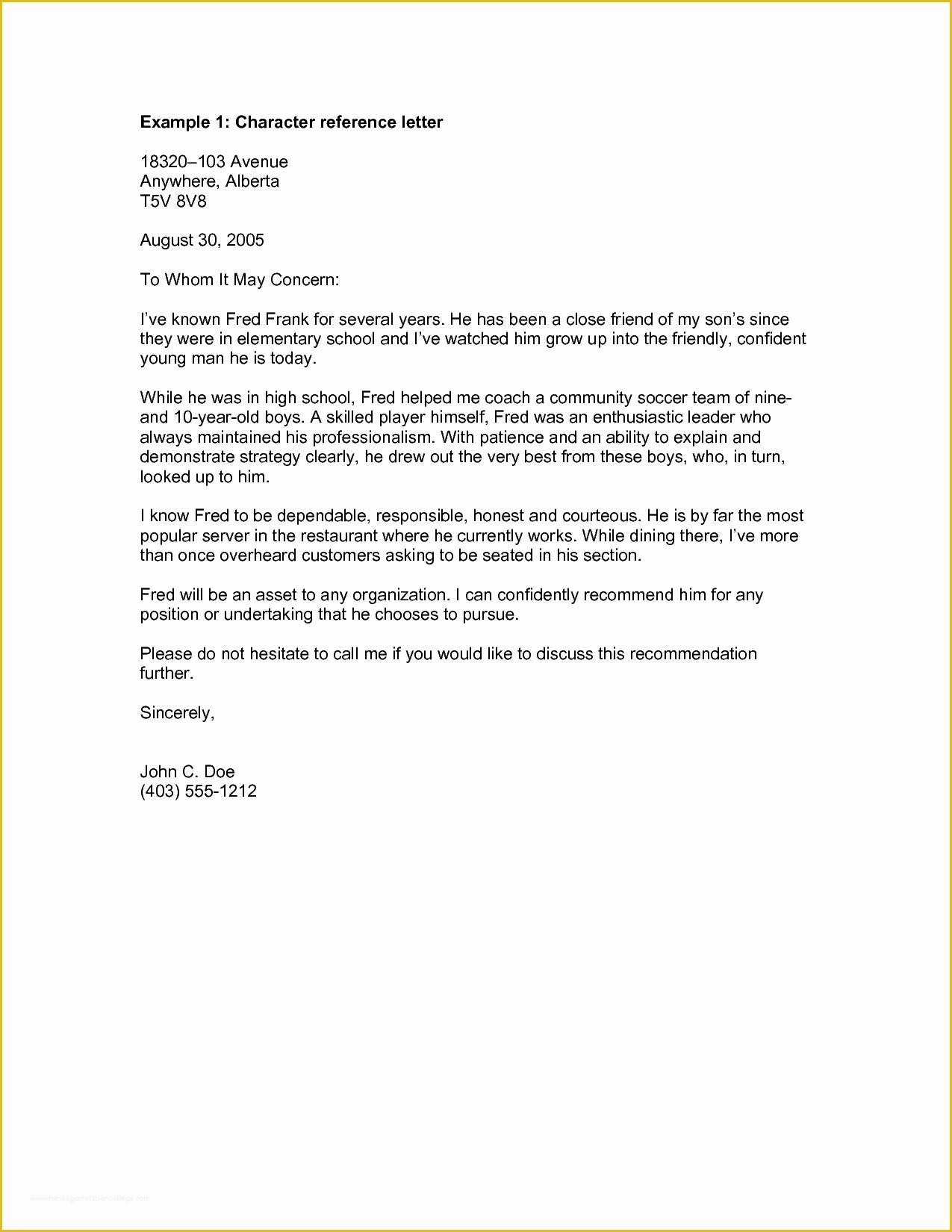 Reference Letter Template Free Of Re Mendation Letter for A Friend Template