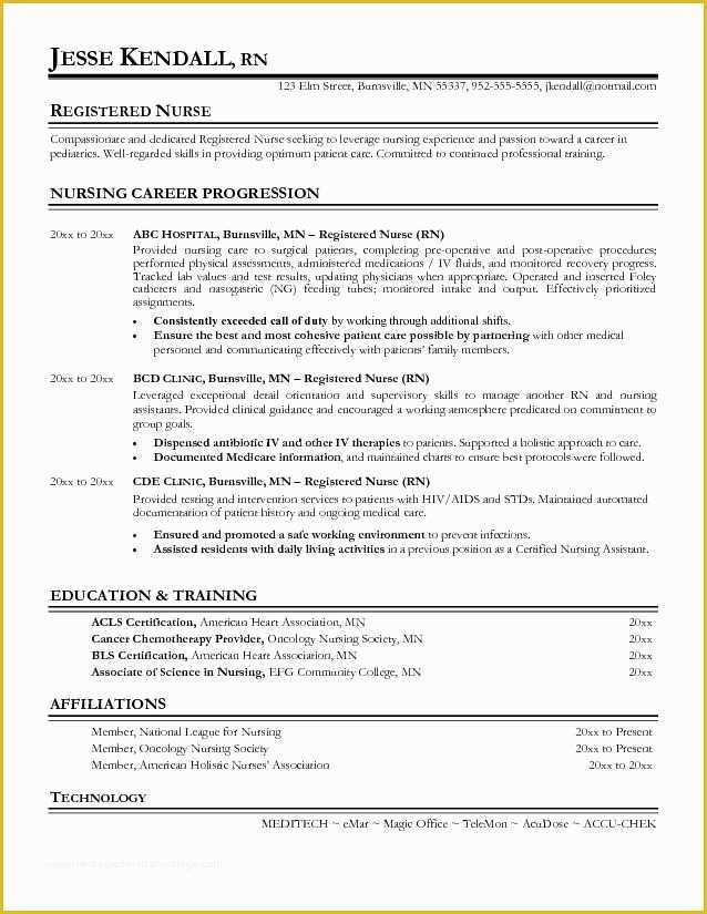 Registered Nurse Resume Template Free Of 25 Best Ideas About Nursing Resume On Pinterest