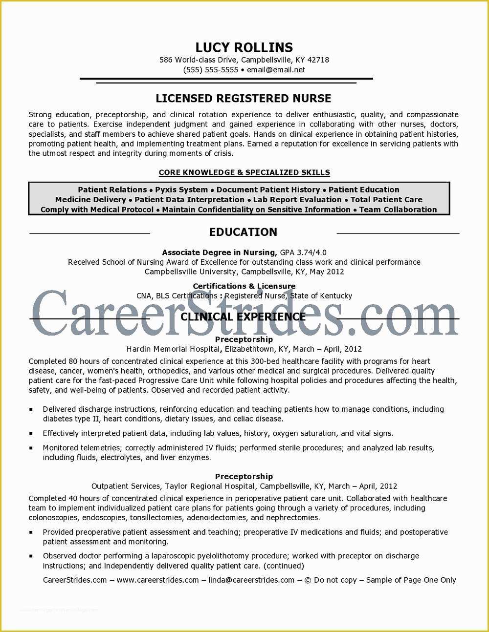 Registered Nurse Resume Template Free Of Professional Resume Examples Nursing Quotes Quotesgram