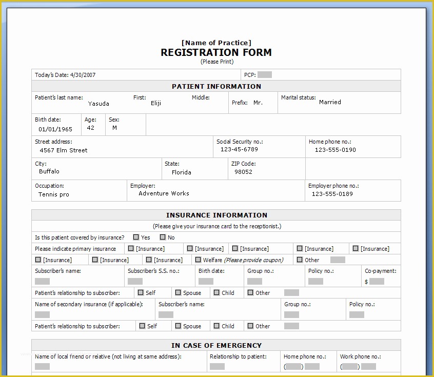 Registration form Template Free Download Of Printable Registration form Templates Word Excel Samples