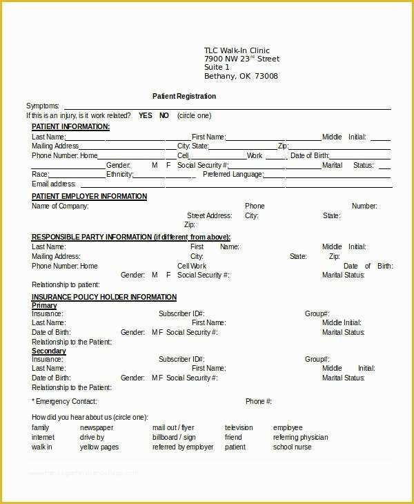 Registration form Template Free Download Of Registration form Template 9 Free Pdf Word Documents