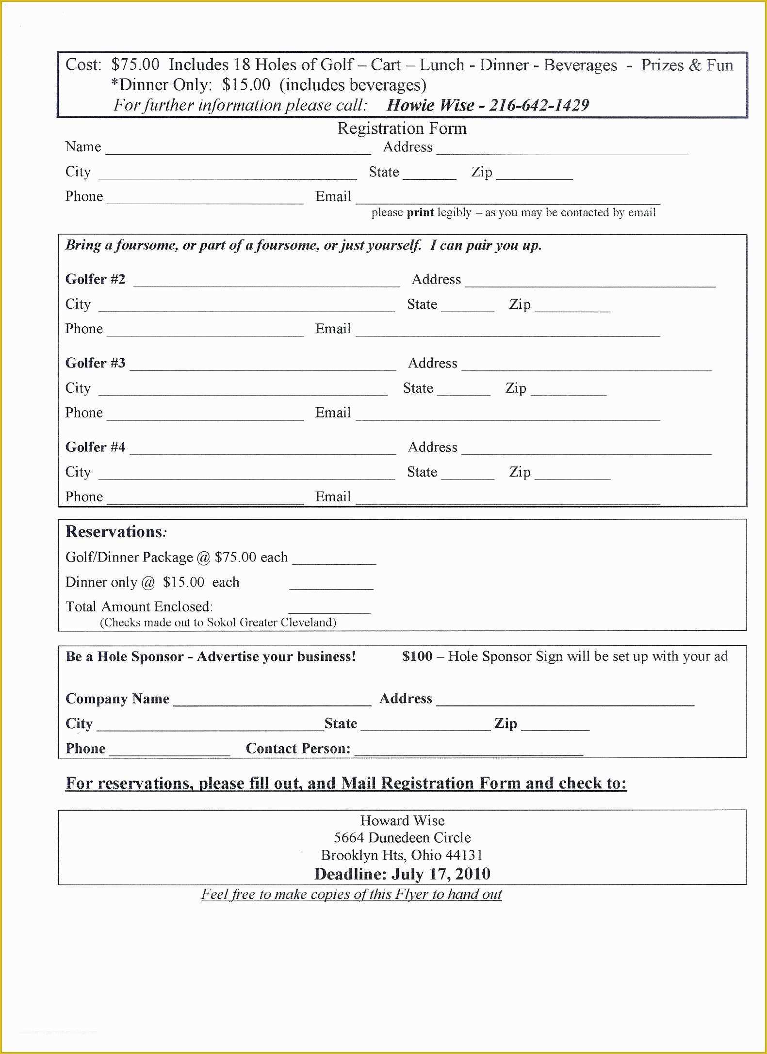 Registration form Template Free Download Of Template Printable Entry form Template 2 Car Show