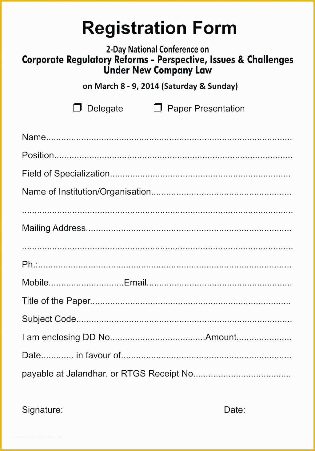Registration form Template Free Download Of Template Registration form Word Template