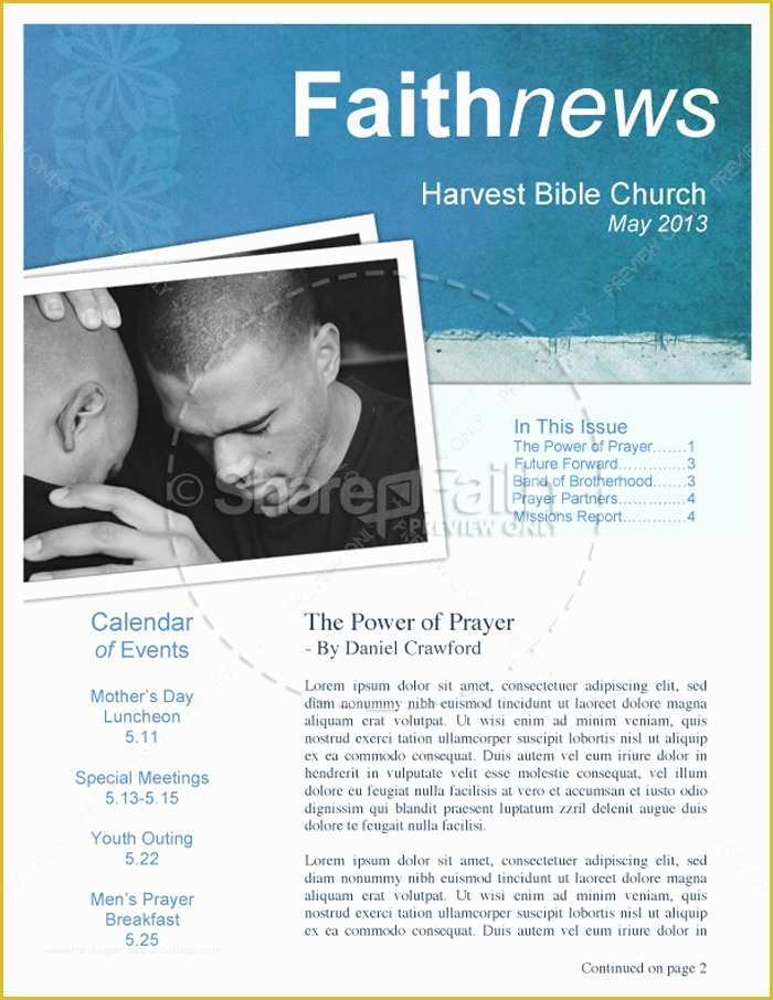 Religious Newsletter Templates Free Of 15 Free Church Newsletter Templates Ms Word Publisher