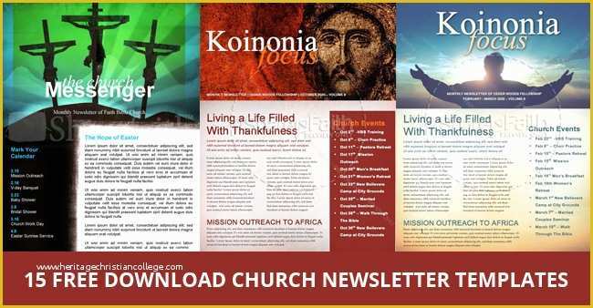 Religious Newsletter Templates Free Of 15 Free Church Newsletter Templates Ms Word Publisher