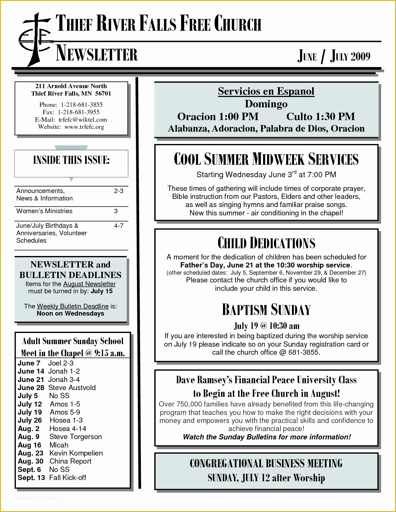 Religious Newsletter Templates Free Of 8 Best Of Church Newsletter format Youth Church