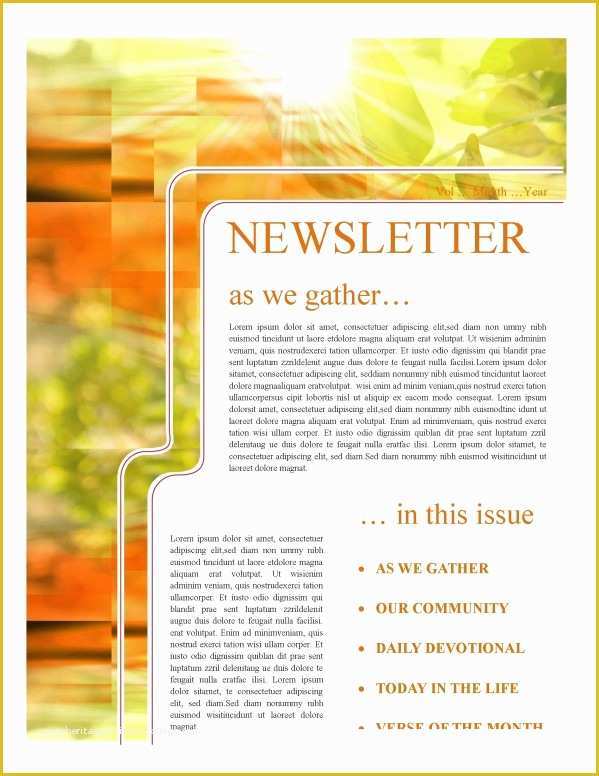 Religious Newsletter Templates Free Of Christmas Newsletter Template Template