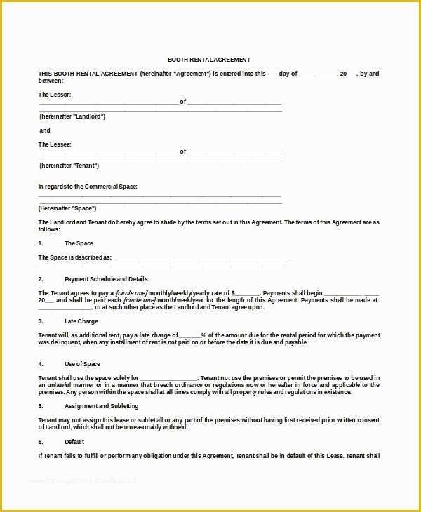 Rental Lease Template Free Download Of 17 Free Rental Agreement Templates – Free Sample Example