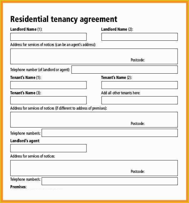Rental Lease Template Free Download Of 7 Rental Agreement