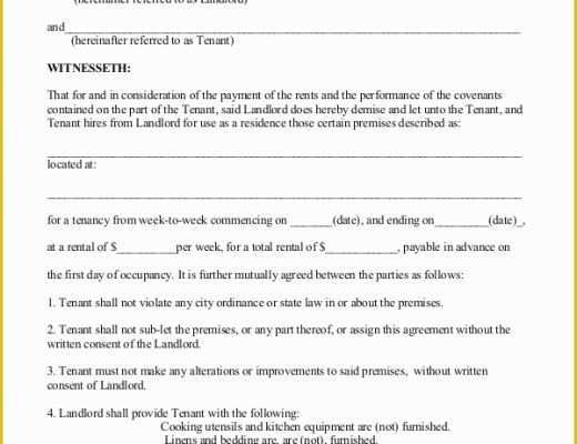 Rental Lease Template Free Download Of Free Rental Agreement Template 20 Free Word Pdf