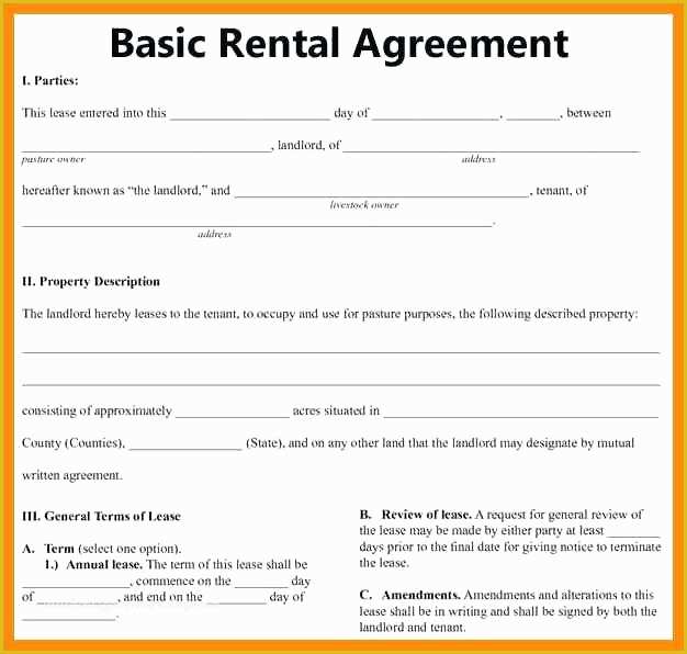 Rental Lease Template Free Download Of Tenancy Agreement Templates form Template Download Basic