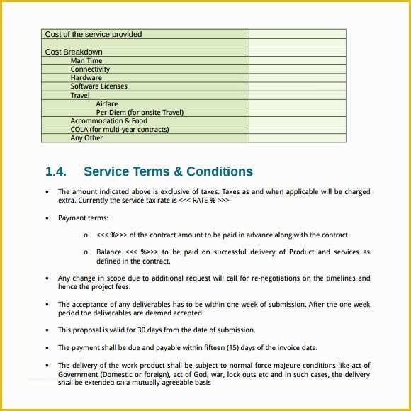 Response to Rfp Template Free Of 9 Rfp Response Templates for Free Download