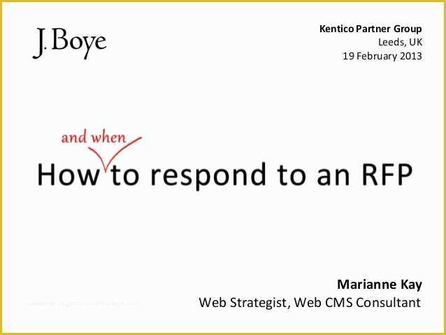 Response to Rfp Template Free Of How to Respond to An Rfp