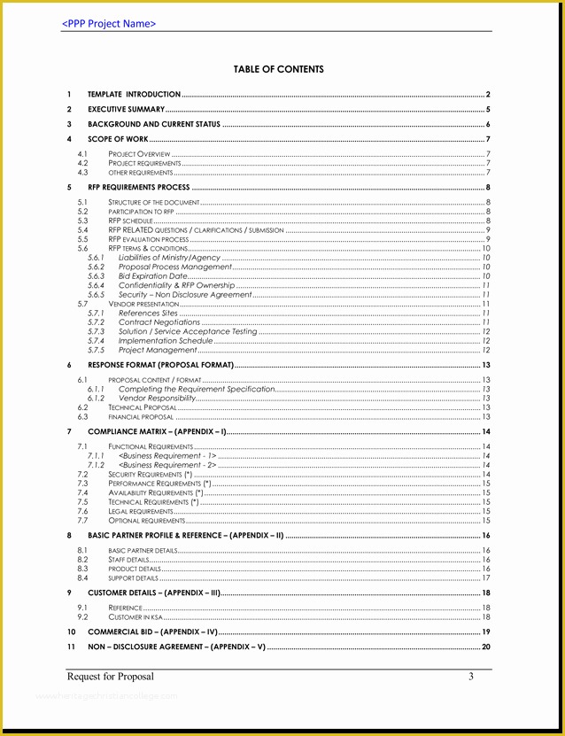 Response to Rfp Template Free Of Request for Proposal Templates 20 Samples and formats Of Rpf