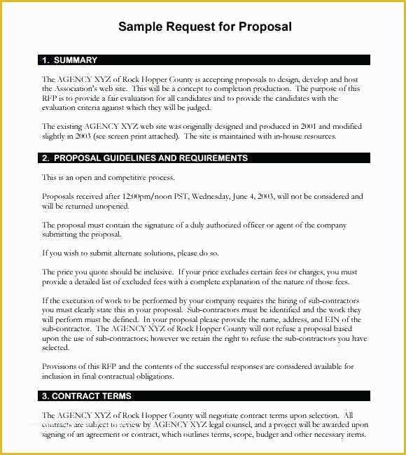 Response to Rfp Template Free Of Rfp Proposal Response Template New Sample Technical
