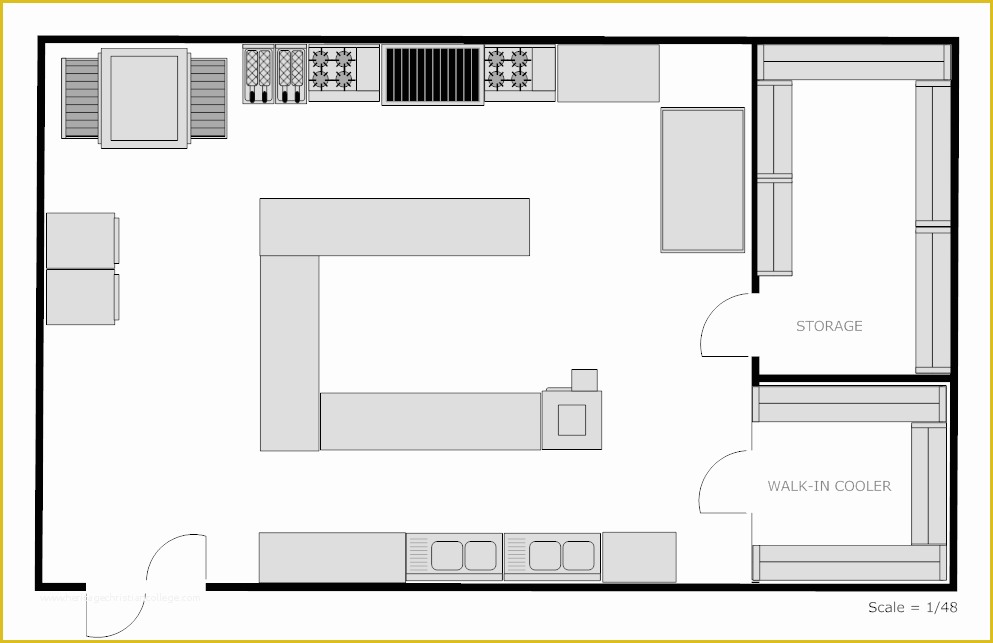 Restaurant Floor Plan Template Free Of Example Image Restaurant Kitchen Floor Plan